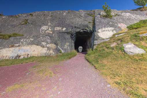 A tunnel in Brigus Newfoundland. It's a historical tunnel which was built by one man.