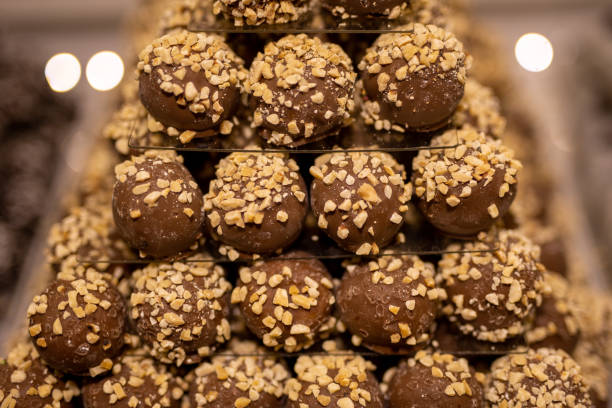 istock Heap of choco balls in candy store 1872631149