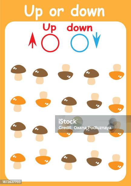 Up Or Down Directions For Children Logic Game Spatial Orientation Study ...