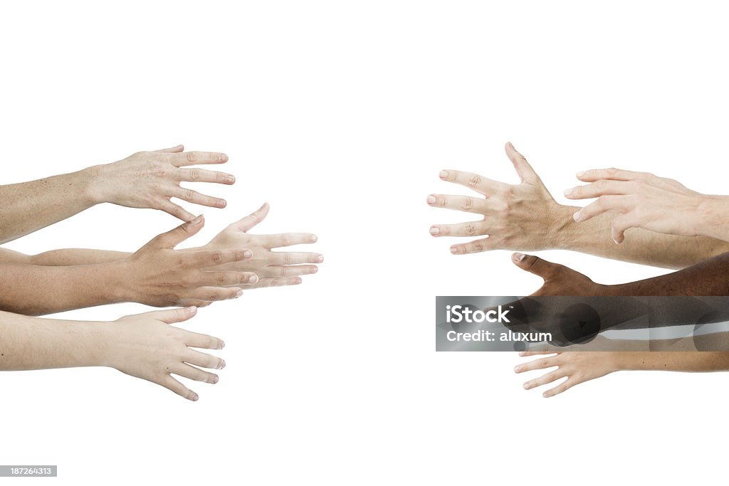 Equipo de cooperación - Foto de stock de Hombres libre de derechos