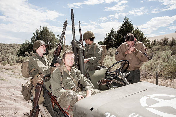 istock WWII Jeep with Soldiers 187264688