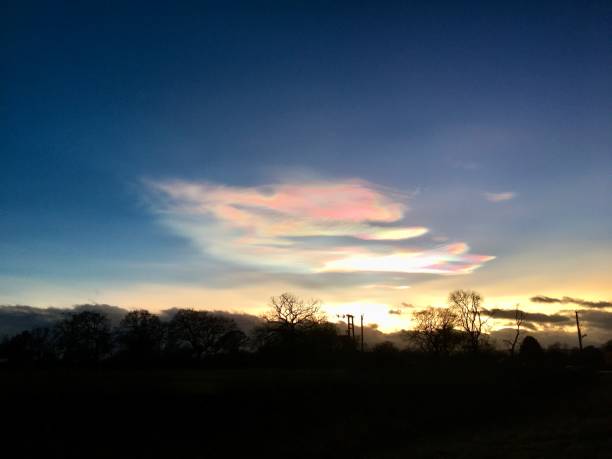 istock Polar Stratospheric Clouds over Richmondshire in England 1872665074