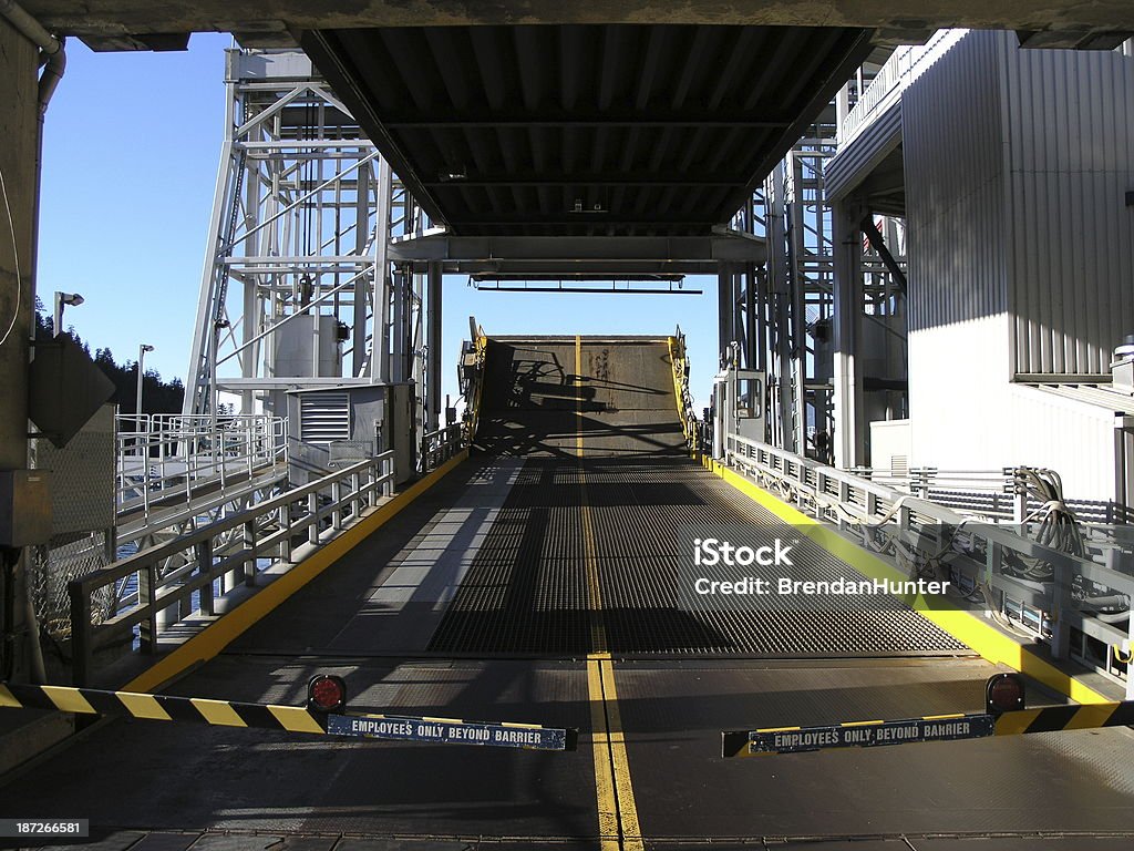 End of the Road The gantry at a ferry terminal on the west coast of British Columbia. Ferry Stock Photo