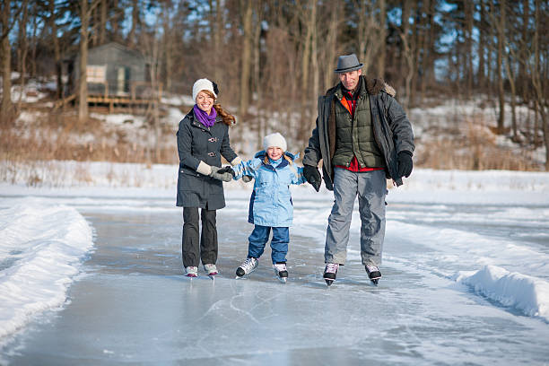 istock Family Ice Skating 187267390