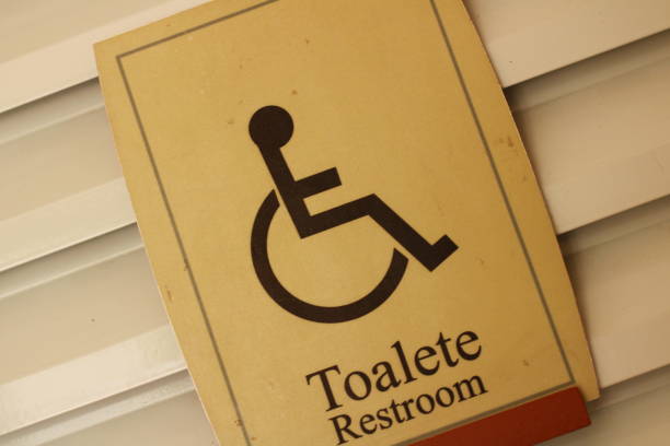 istock Wheelchair Toilet Sign 1872688961