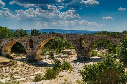 25 centuries old Roman bridge in Provence