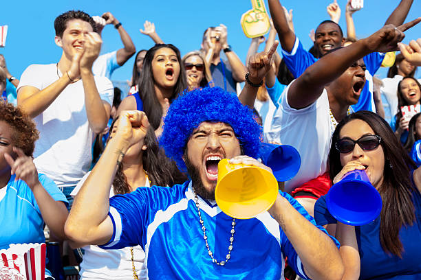 istock Sports: Fans cheer for their team during local sporting event. 187271063