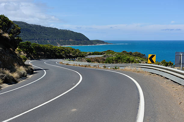 great ocean road - australian culture landscape great ocean road beach stock-fotos und bilder