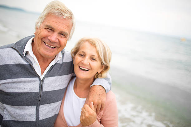 istock Senior couple portrait 187271399