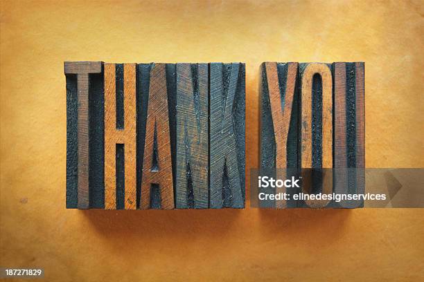 Thank You Stock Photo - Download Image Now - Thank You - Phrase, Block Shape, Gratitude