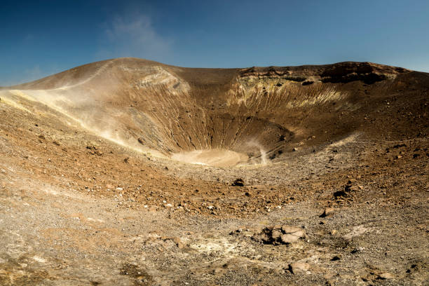 Eolie Islands, Sicilia, Italy: Volcano island crater