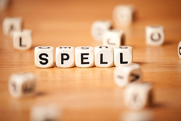 istock The Word SPELL Spelled In Letter Cubes 187273193