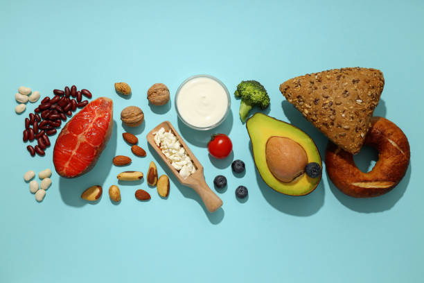 istock Concept of grocery, composition with different food 1872750942