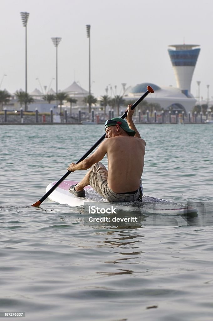 - Paddleboarding - Lizenzfrei Insel Yas Island Stock-Foto