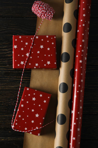 istock Concept of wrapping gift, composition with wrapping paper 1872773091