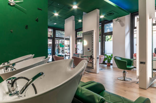 istock Professional sinks for hair washing 1872775153