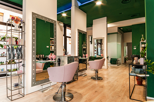 Interior of a beauty salon