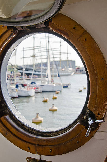 istock Window of the ship, close up 187280808