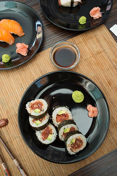 istock Sushi in shop 187281875