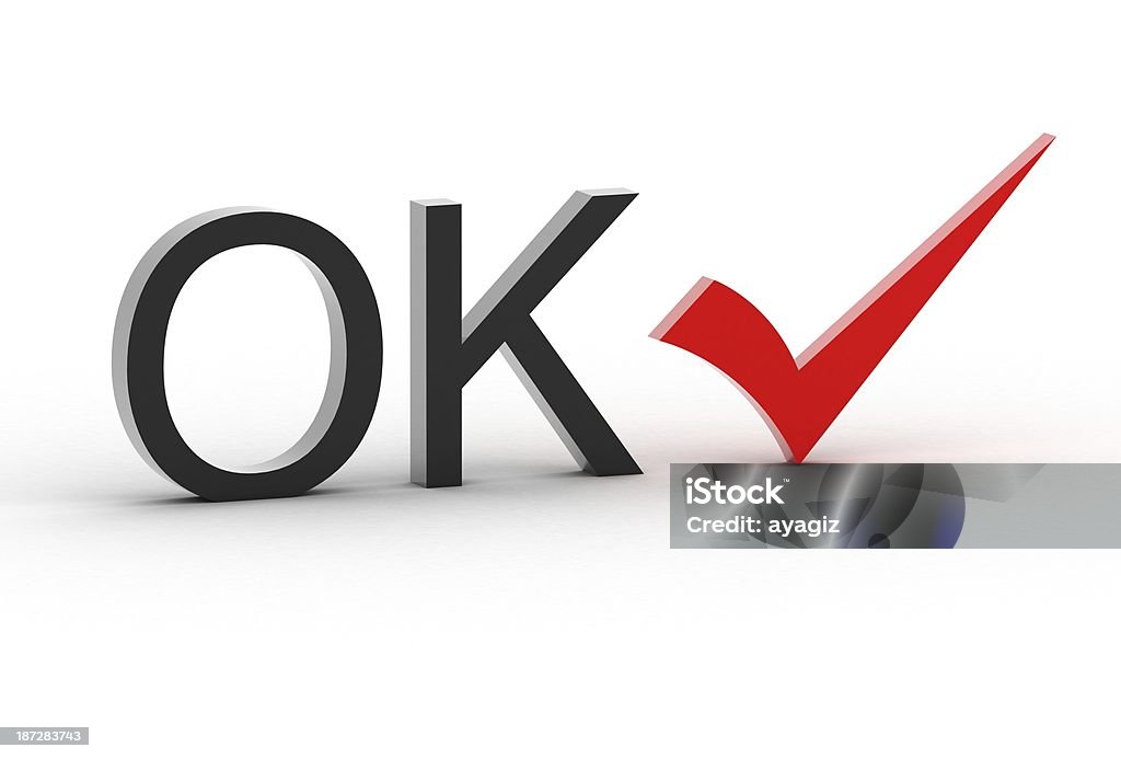 OK text Abstract Stock Photo