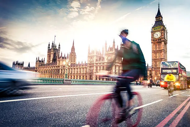 Photo of Commuter back home on Westminster Bridge