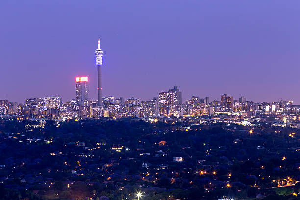 istock Johannesburg City Evening Skyline 187288883