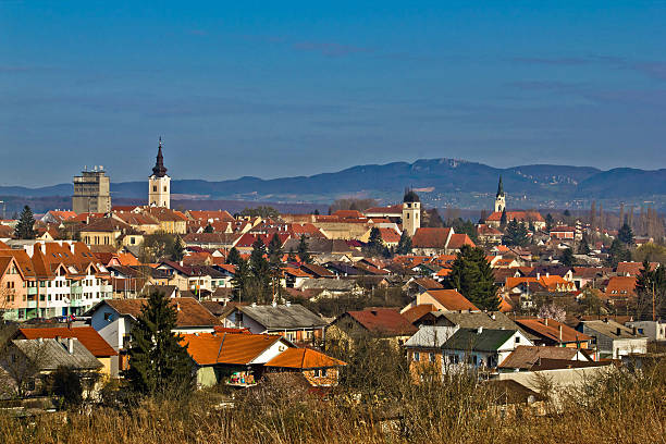 istock Historic Town of Krizevci panoramic cityscape 187290066