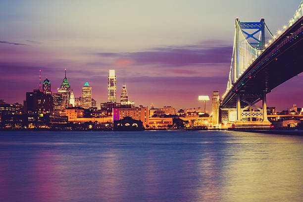 istock Cityscape of Philadelphia with Benjamin Franklin Bridge 187290669