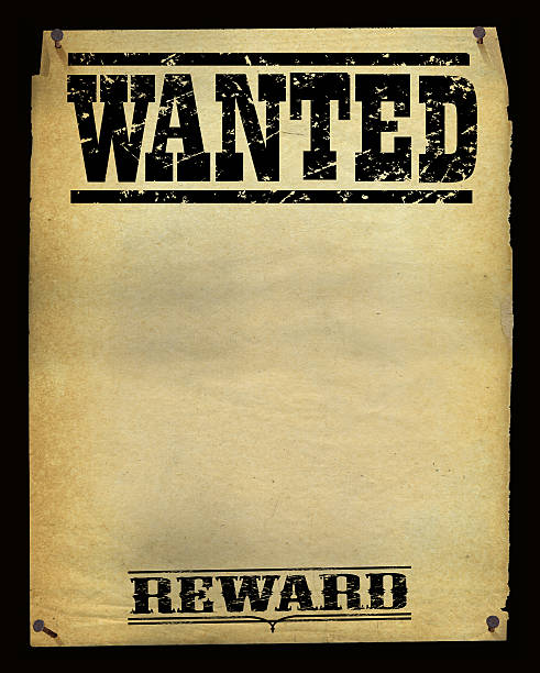 vintage chciał plakat tło — - wanted poster wild west poster paper stock illustrations