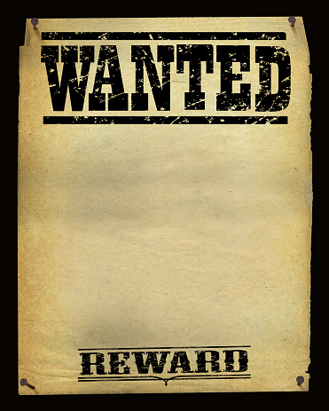 Wanted Poster Background - Vintage. Rendered in Photoshop with photos, scan and art. Check out my 