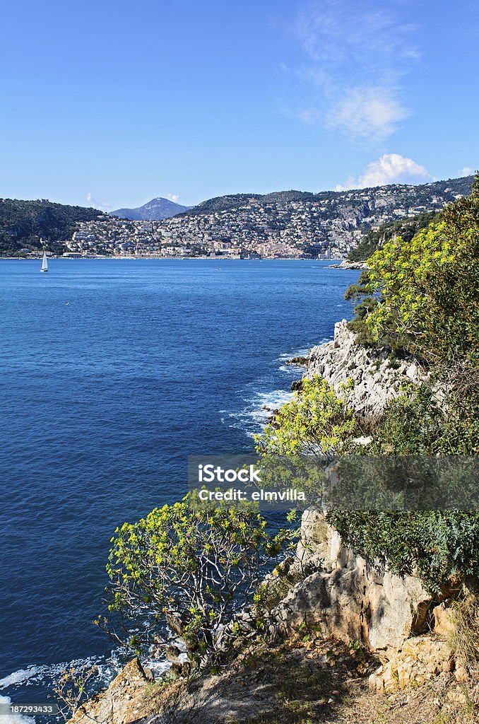 Villefranche Ferat Baía de Tampa - Foto de stock de Cidade pequena royalty-free