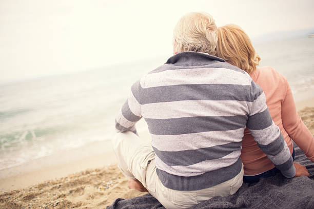 istock Loving senior couple 187293456