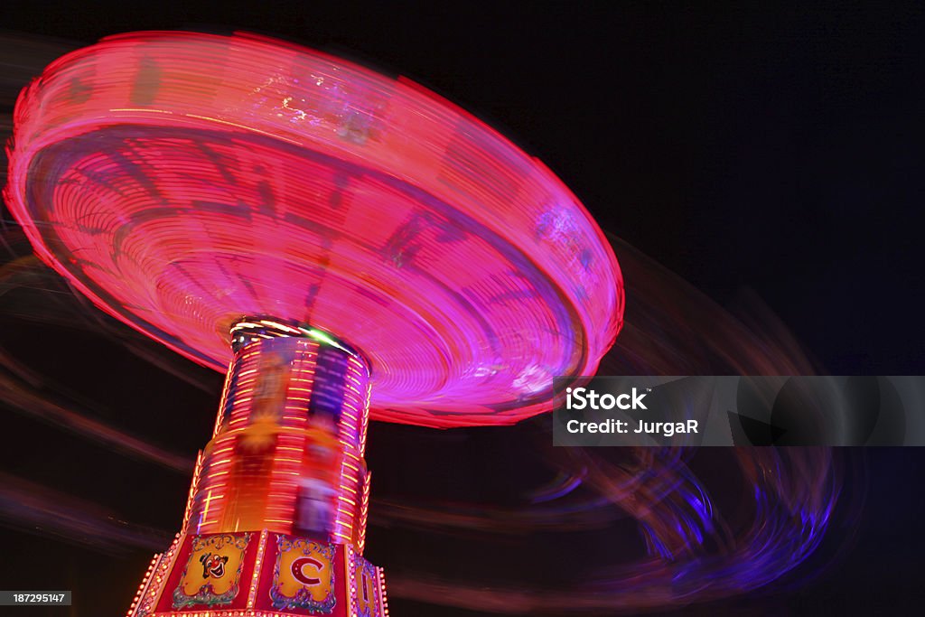 Spinning-Ride - Lizenzfrei Beleuchtet Stock-Foto