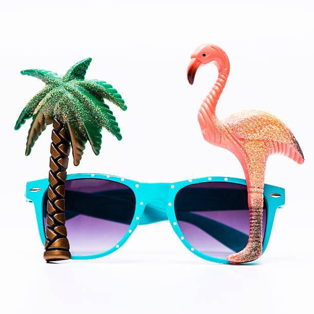 Cool sunglasses for summer holidays stock photo