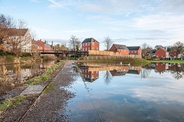 istock Canal Bursts It's Banks After Heavy Rain 187295435