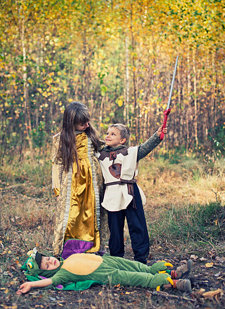 istock Victory for the little knight! 187295693