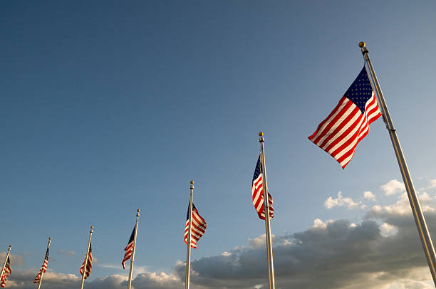 istock US flags of the Washington Monument 187296632