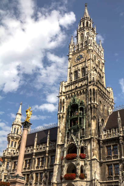 istock Munich, Germany, Bavaria. Marienplatz town hall architecture 1872968939