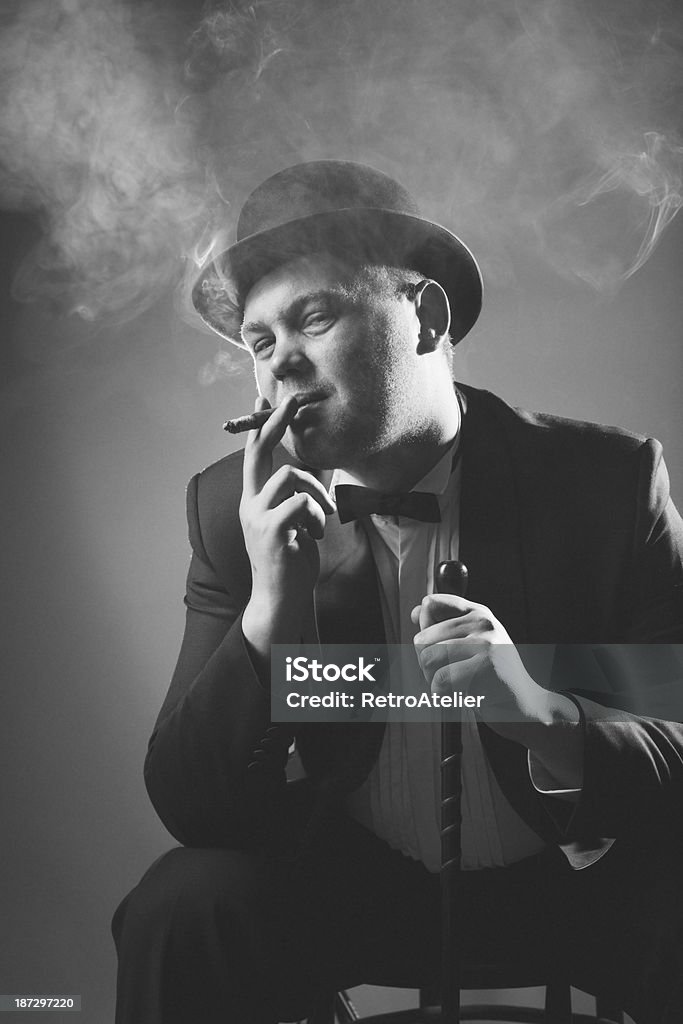 Anni'40.  Gangster - Foto stock royalty-free di Adulto