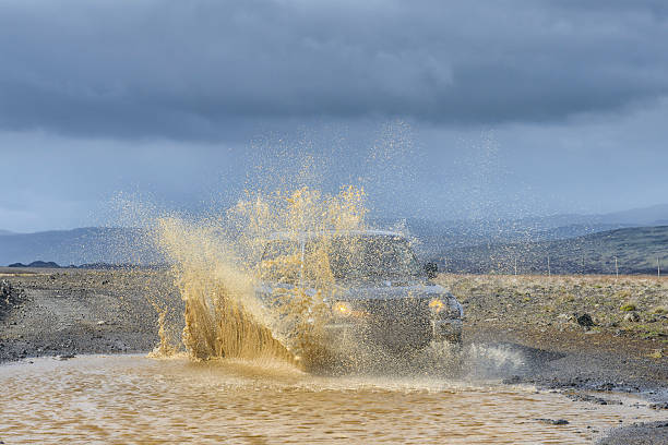 istock Offroad driving through a river in rural Iceland 187297681