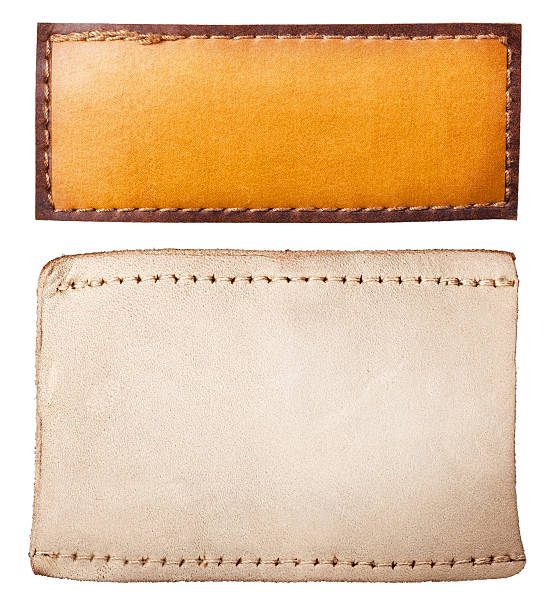istock set leather jeans labels are isolated on white 187297735