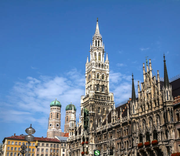 istock Munich, Germany, Bavaria. Marienplatz town hall architecture 1872992581