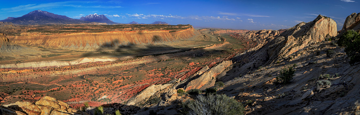Water Pocket Fold from Strike Valley Overlook in the Grand Staircase Escalante National Monument in Utah.