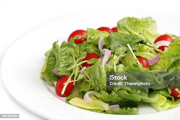 Photo libre de droit de Cos Salade banque d'images et plus d'images libres de droit de Aliment - Aliment, Aliments et boissons, Blanc
