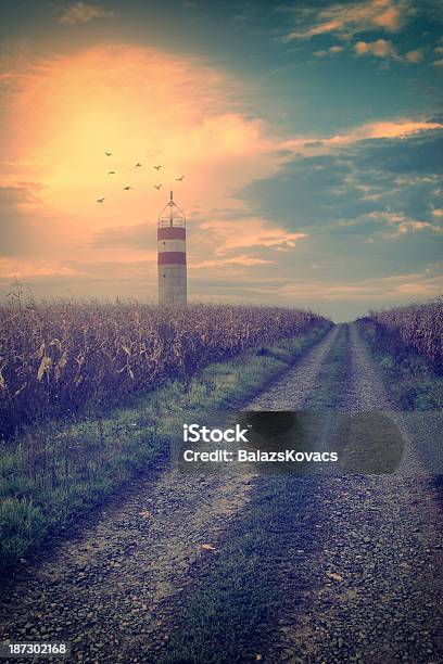 Vintage Photo Of Lighthouse Stock Photo - Download Image Now - Animal, Autumn, Beauty In Nature