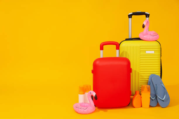 istock Suitcase, luggage, baggage for summer travel and vacation 1873024650