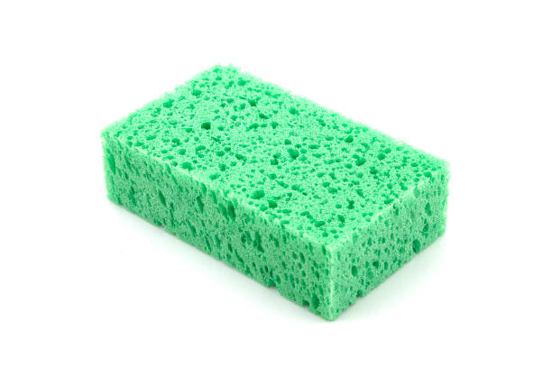 istock green sponge isolated on white background 187304057