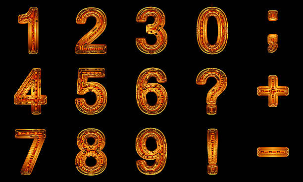 istock Golden figures and signs 187304078