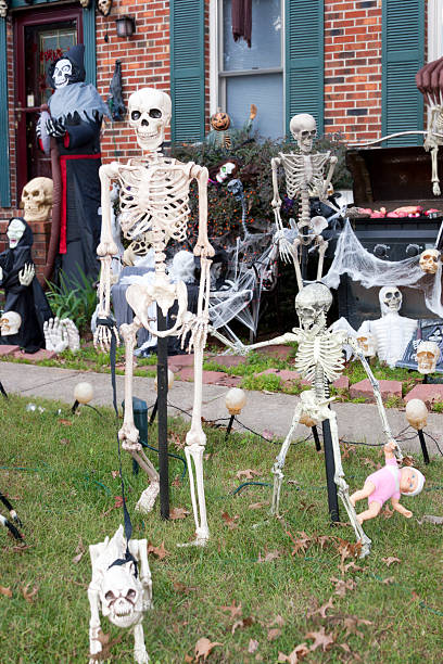 istock Halloween Skeleton Family 187305553
