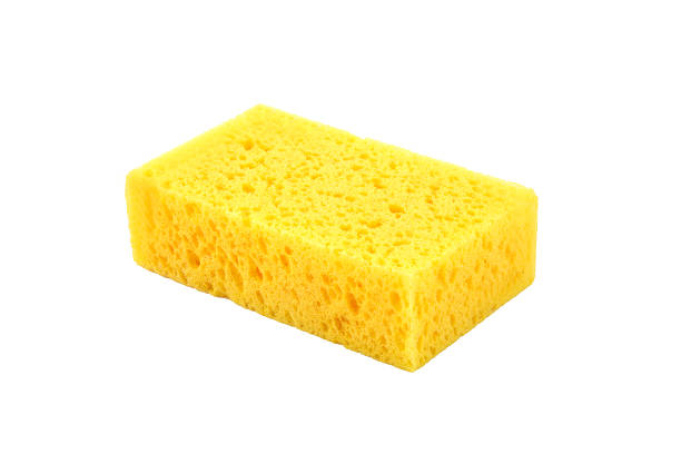 istock yellow sponge isolated on white background 187305642
